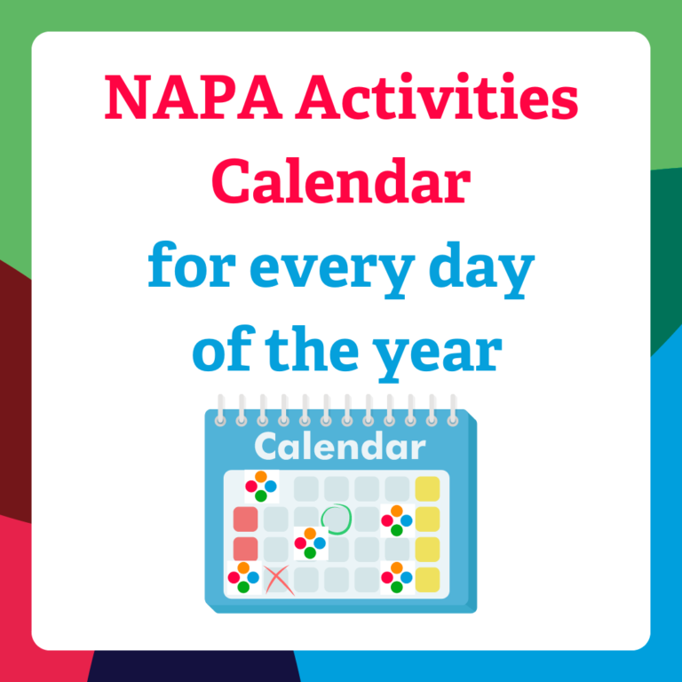 NAPA Calendar Out Now NAPA Activities